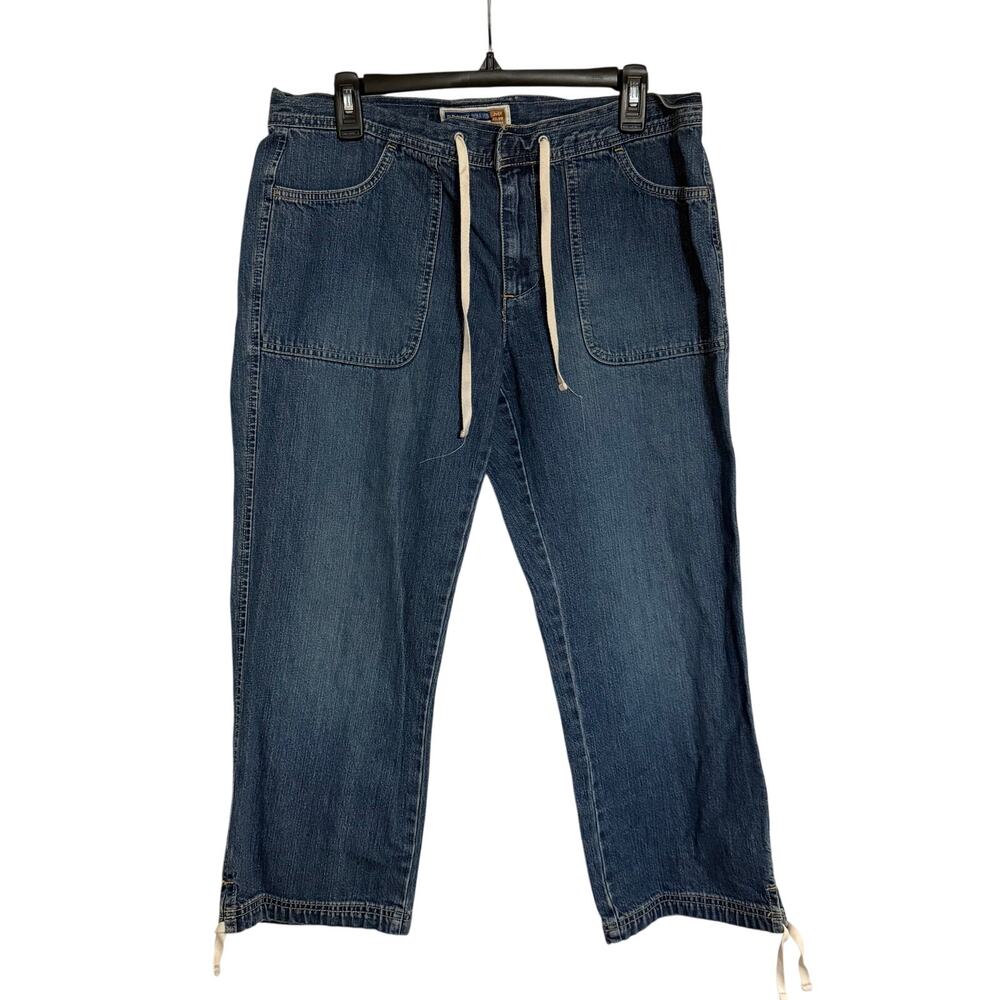 Vintage Y2K '04 Old Navy Just Below Waist Cropped Jeans Size 10